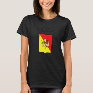 Camiseta Bandeira da Sicília Sicília Palermo Itália 19