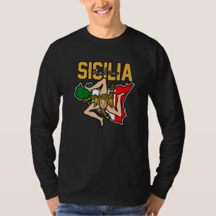 Camiseta Bandeira da Sicília Sicília Palermo Itália 21