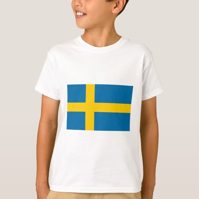 Camiseta Bandeira da suecia (Frente)
