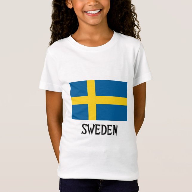 Camiseta Bandeira da suecia (Frente)