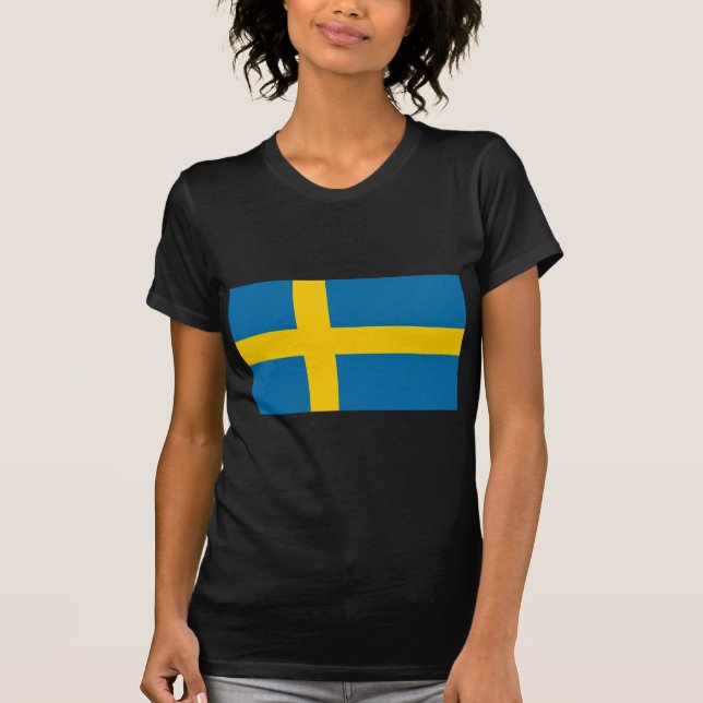 Camiseta Bandeira da Suecia (Frente)