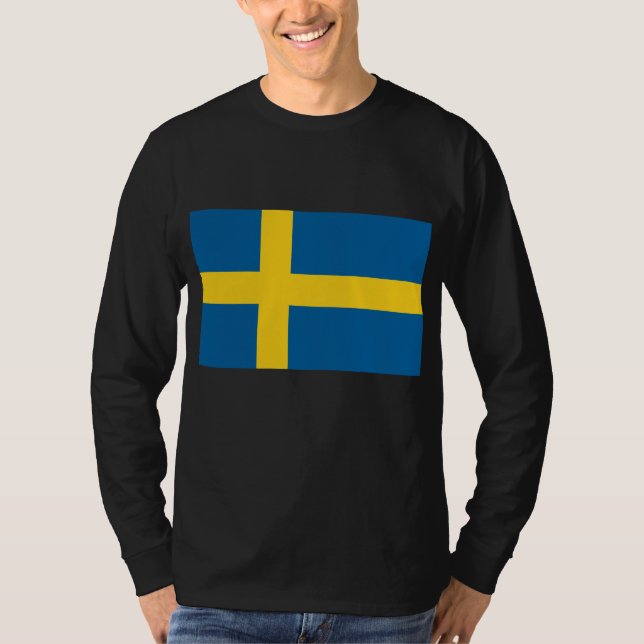 Camiseta Bandeira da Suecia (Frente)