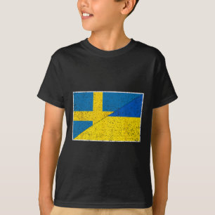 Camiseta Bandeira da Suécia Ucrânia Nacionalidade Sueca Ucr