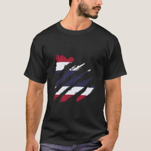Camiseta Bandeira da Tailândia Arranha Raízes Tailandesas O