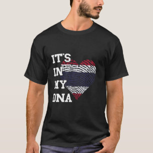 Camiseta Bandeira da Tailândia Coração Está no meu DNA Raíz