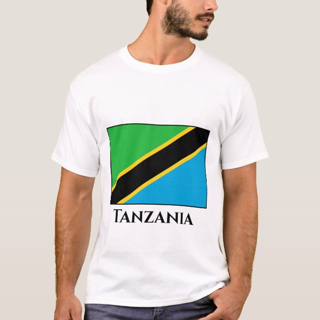 Camiseta Bandeira da Tanzânia (Frente)