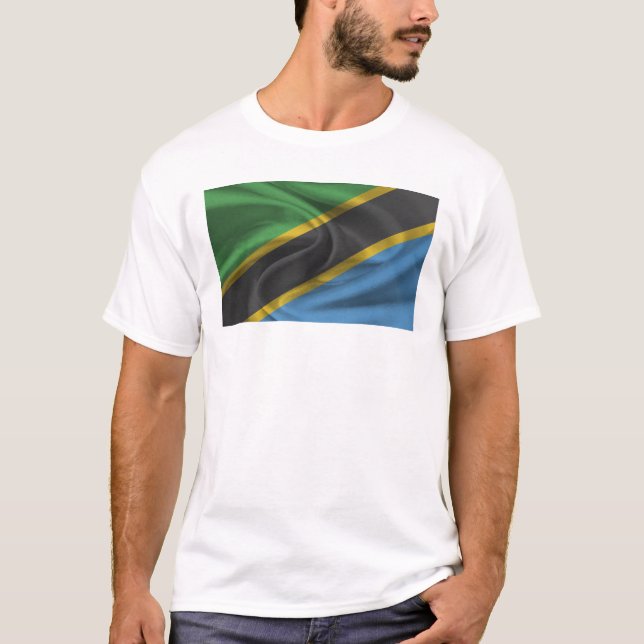 Camiseta Bandeira Da Tanzânia (Frente)