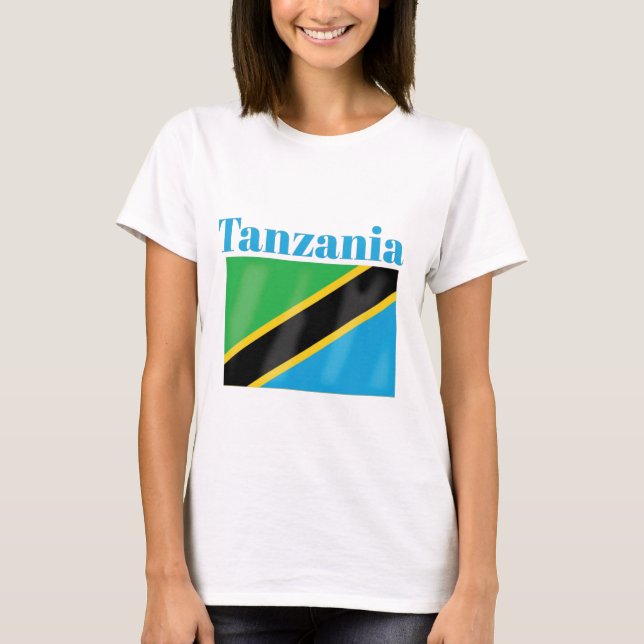 Camiseta Bandeira da Tanzânia (Frente)