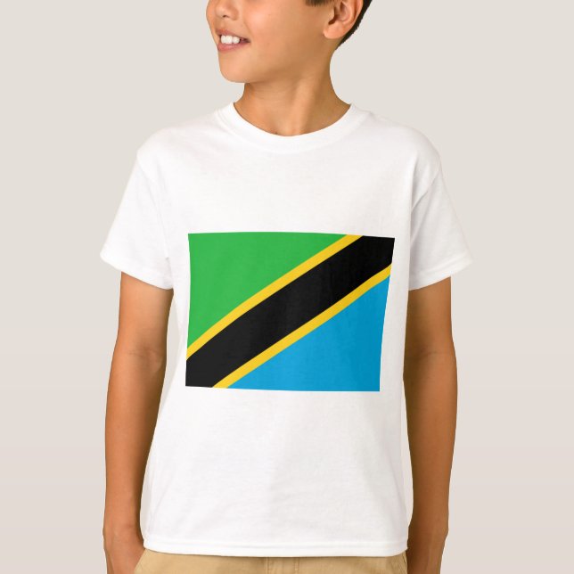Camiseta Bandeira da Tanzânia (Frente)