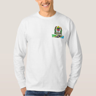 Camiseta Bandeira da Tanzânia e Casaco de Armas Patriótica