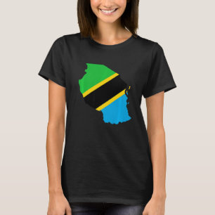 Camiseta Bandeira da Tanzânia esboçada pela Tanzânia