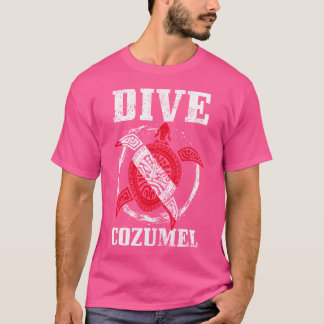 Camiseta Bandeira da Tartaruga Marinha do México Cozumel