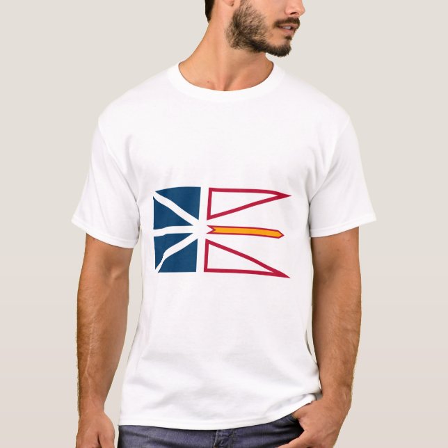 Camiseta Bandeira da Terra Nova e Labrador (Canadá) (Frente)
