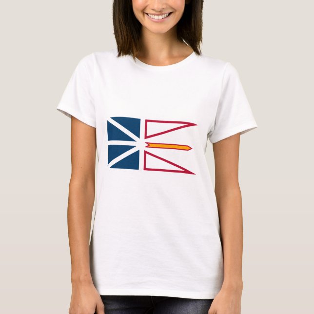 Camiseta Bandeira da Terra Nova e Labrador (Canadá) (Frente)