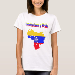 Camiseta Bandeira da tipografia tricolor venezuelana