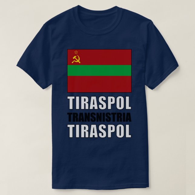 Camiseta Bandeira da Transnístria (Frente do Design)
