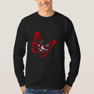Camiseta Bandeira da Tunísia Borboleta Orgulho Tunisiano Ra