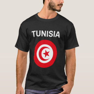 Camiseta Bandeira da Tunísia Moderna