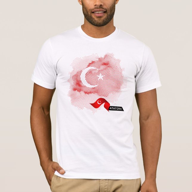 Camiseta bandeira da Turquia (Frente)
