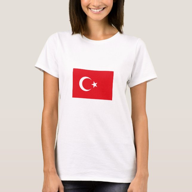 Camiseta Bandeira da Turquia (Frente)