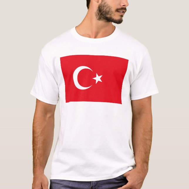 Camiseta Bandeira da Turquia (Frente)