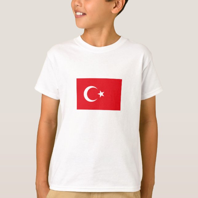 Camiseta Bandeira da Turquia (Frente)