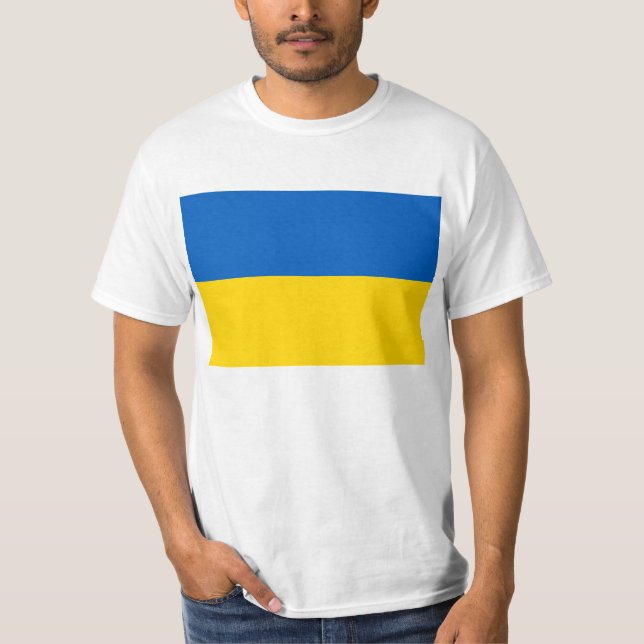 Camiseta Bandeira da Ucrânia (Frente)