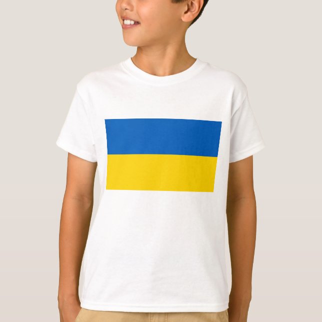 Camiseta Bandeira da Ucrânia (Frente)