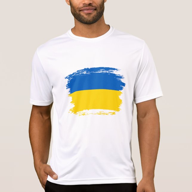 Camiseta Bandeira da Ucrânia (Frente)
