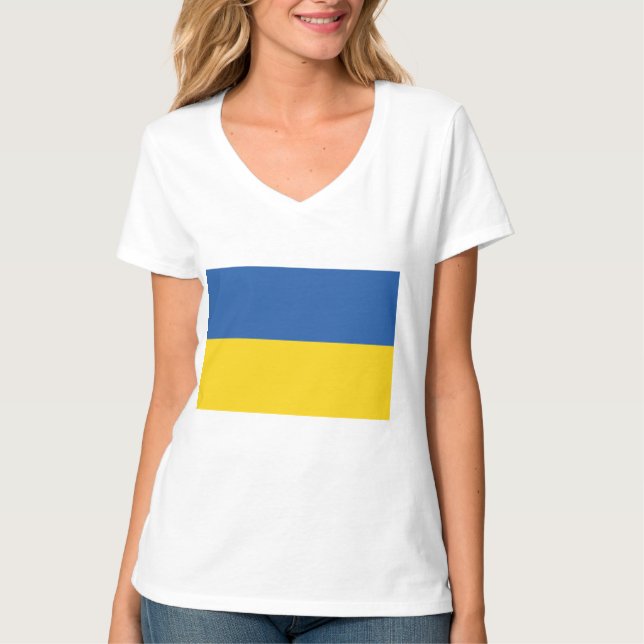 Camiseta Bandeira da Ucrânia (Frente)