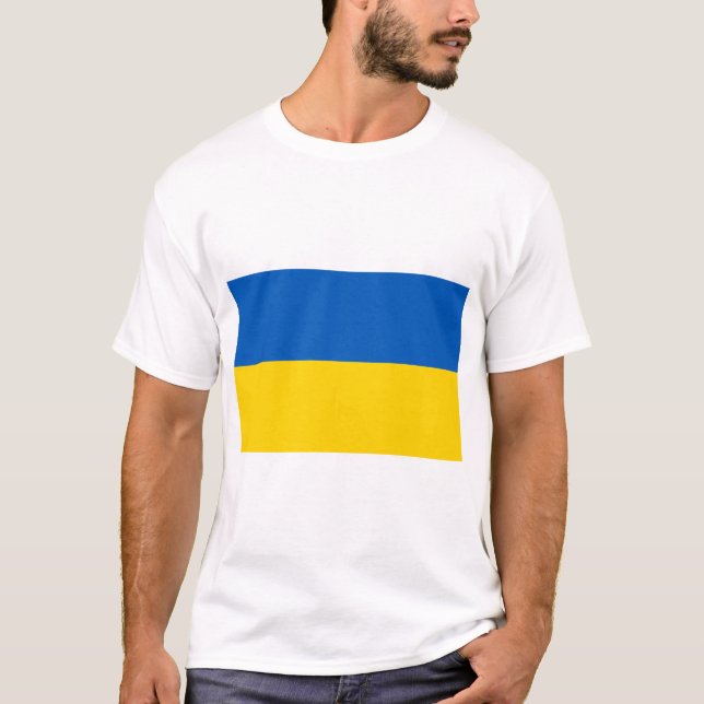 Camiseta Bandeira da Ucrânia (Frente)