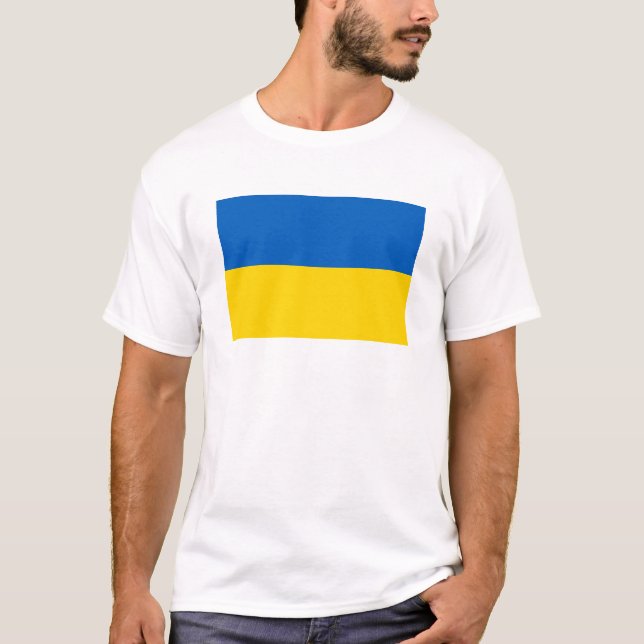 Camiseta Bandeira da Ucrânia (Frente)