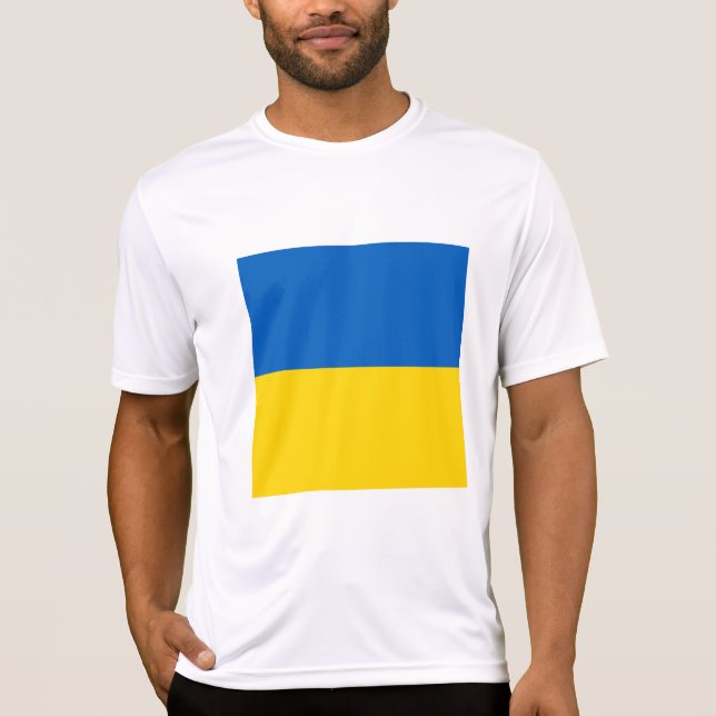 Camiseta Bandeira da Ucrânia (Frente)