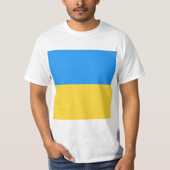 Camiseta Bandeira da Ucrânia (Frente)