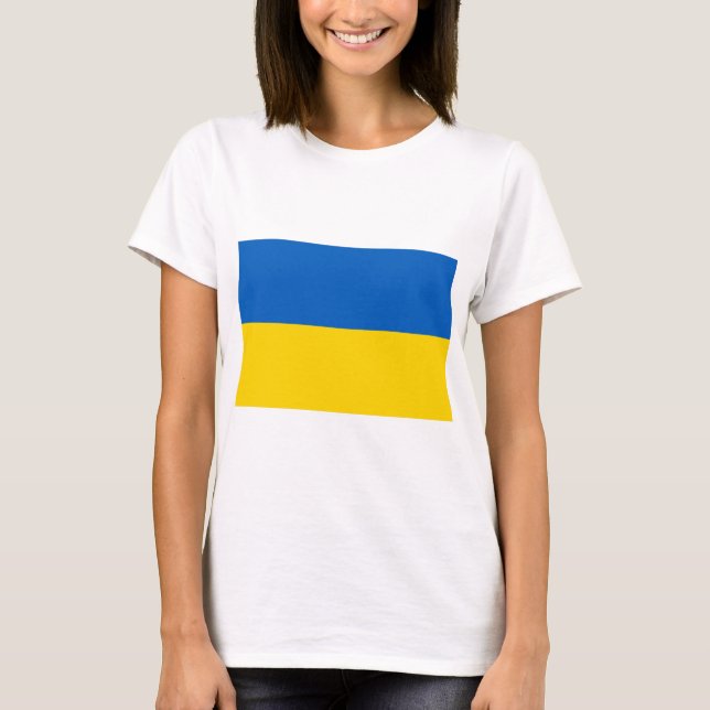 Camiseta Bandeira da Ucrânia (Frente)