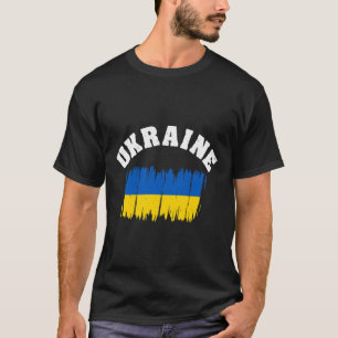 Camiseta Bandeira da Ucrânia Bandeira Nacional Kiev Ucrania