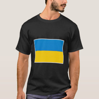 Camiseta Bandeira Da Ucrânia Com Cores Nacionais Ucranianas