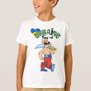 Camiseta Bandeira da Ucrânia Moda Legal Pessoas Ucranianas
