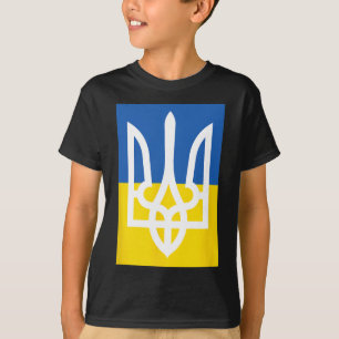 Camiseta Bandeira da Ucrânia Patrimônio Vintage