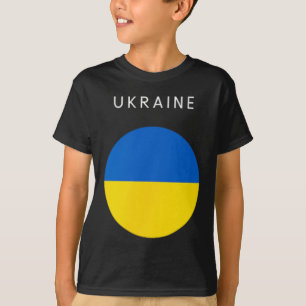 Camiseta Bandeira da Ucrânia - Souvenir Minimalista Viagens