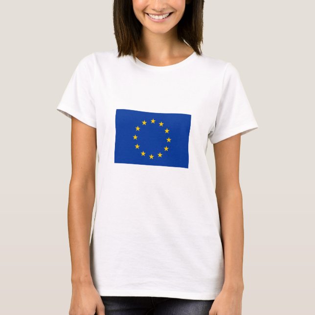 Camiseta Bandeira da União Europeia (Frente)