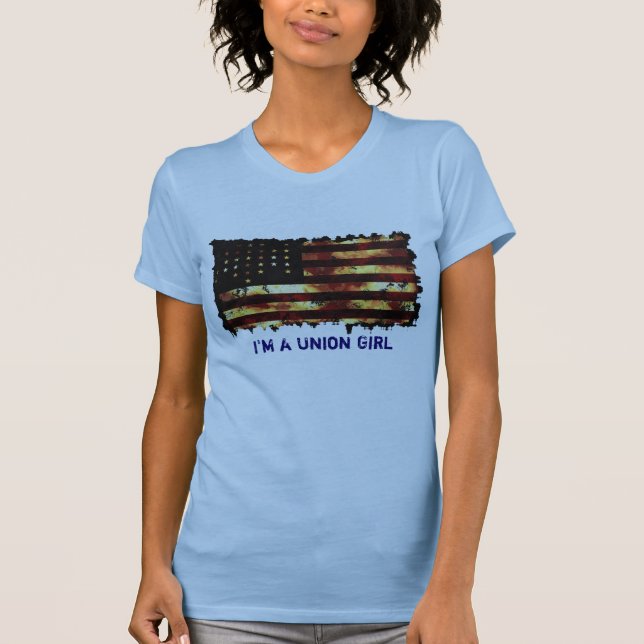 Camiseta Bandeira da União, Guerra Civil, Bandeira Engraçad (Frente)