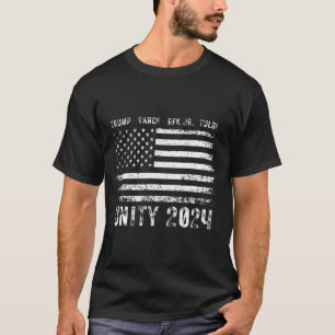Camiseta Bandeira da Unidade Grunge Vintage 2025 Trump Vanc