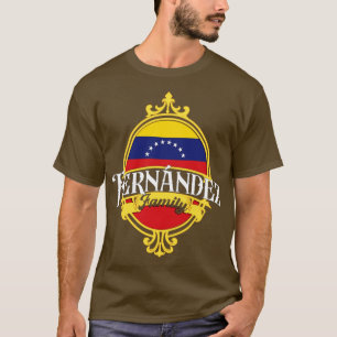 Camiseta Bandeira da Venezuela da Família Fernandez