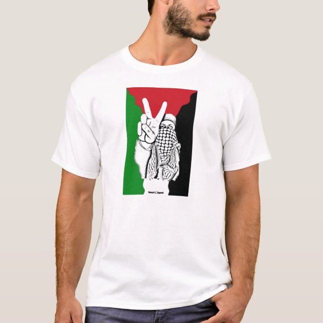 Camiseta Bandeira da Vitória da Palestina (Frente)