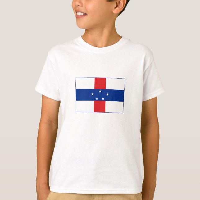 Camiseta Bandeira das Antilhas Holandesas (Frente)