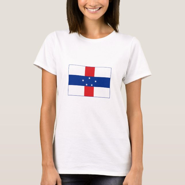 Camiseta Bandeira das Antilhas Holandesas (Frente)