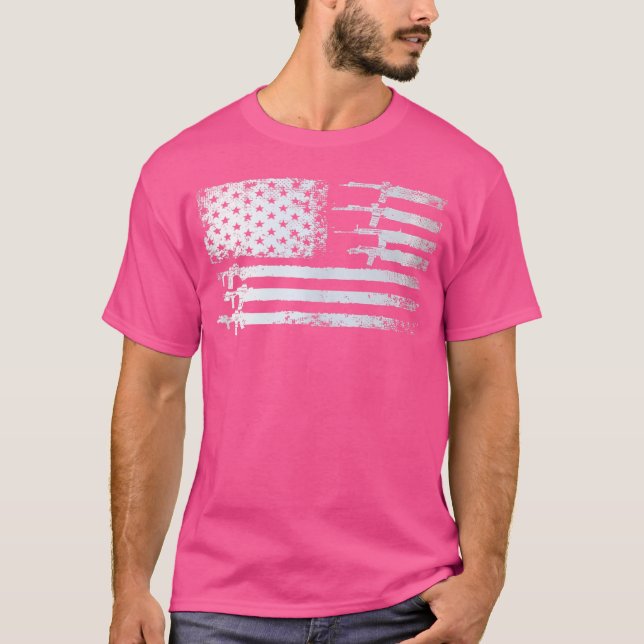 Camiseta Bandeira das Armas Vestindo Caçadores de Veteranos (Frente)