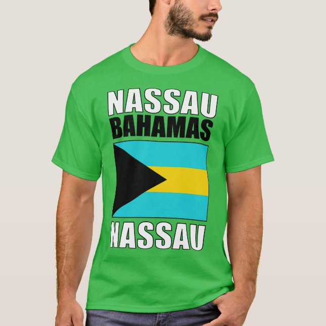 Camiseta Bandeira das Baamas Ruas (Frente)