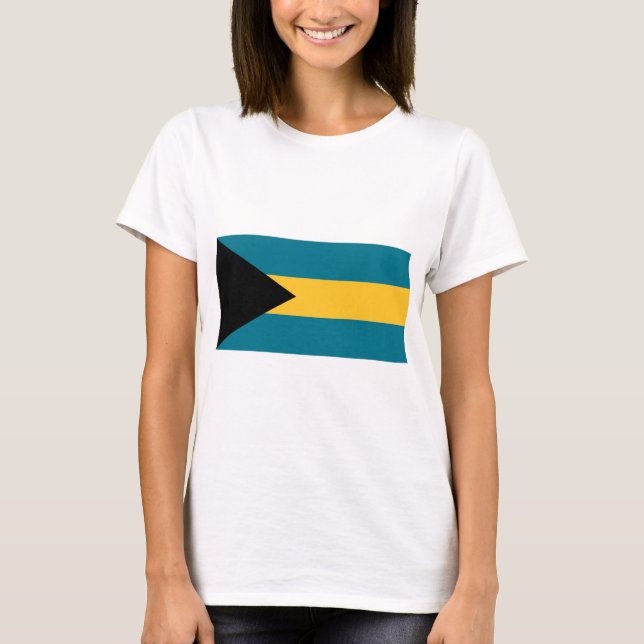 Camiseta Bandeira das Bahamas (Frente)